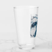 Blauwe marmer glas (Rechts)