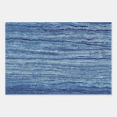 Blauwe marmer inpakpapier vel (Voorkant 2)