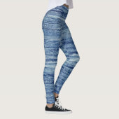 Blauwe marmer leggings (Rechts)
