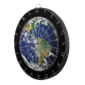 Blauwe marmer_Make elke dag Dag Aarde Dartbord (Voorkant Rechts)