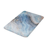 Blauwe marmer met Gold Black decor Badmat (Gekanteld)