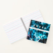 Blauwe marmer notitieboek (Binnen)