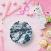 Blauwe marmer papieren kommen (Feest)