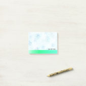 Blauwe marmer Pattern Doelstellingen voor vandaag Post-it® Notes (Op bureau)