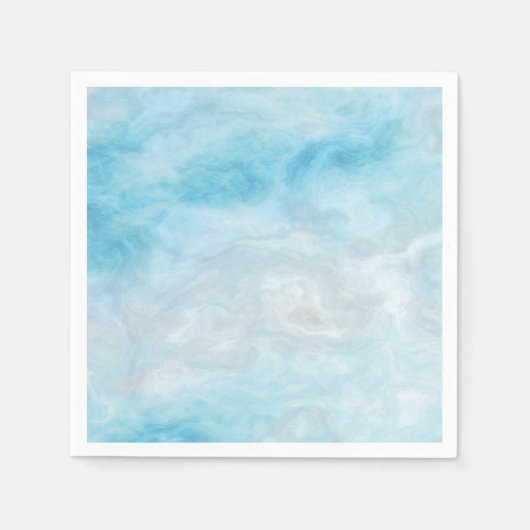 blauwe marmer servet (Voorkant)