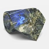 Blauwe marmer stropdas (Opgerold)