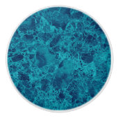 Blauwe marmer Terrazzo Structuur Keramische Knop (Voorkant)