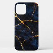 Blauwe marmer texture background, Italiaanse marme Case-Mate iPhone Case (Achterkant)