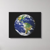 Blauwe marmer_Vrede op aarde Canvas Afdruk (Voorkant)