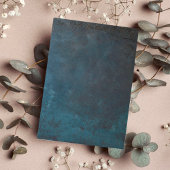 Blauwe Marmeren Elegante Trouwdag Kaart