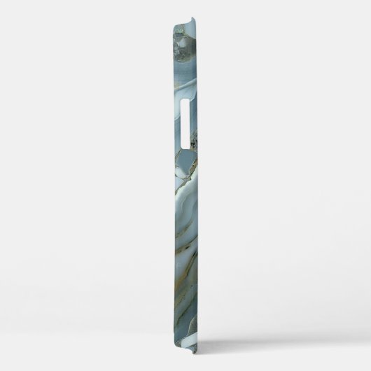 Blauwe marmering Case-Mate iPhone case (Achterkant / Rechts)