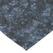 Blauwe marmertextuur (zwart/marinesultaat) korte tafelloper (Hoek)