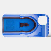Blauwe Marokkaanse deur Case-Mate iPhone Case (Achterkant (horizontaal))