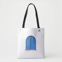 Blauwe Marokkaanse Deur – Culturele Tote