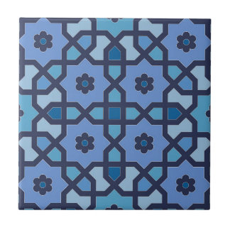 Blauwe Marokkaanse Kunst Keramische Tegel Tegeltje