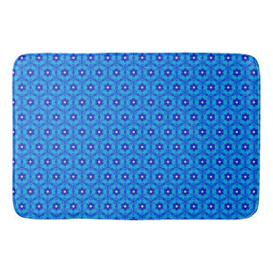 Blauwe Marokkaanse Roos Tegel Bath Mat