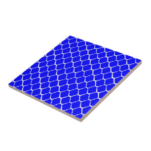 Blauwe Marokkaanse stijl Tegeltje