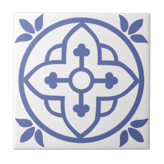 Blauwe Marokkaanse tegel 3 Tegeltje