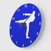 Blauwe martiale kunst grote klok (Hoek)