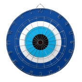 Blauwe Mati Evil Eye nazar symbool dartboard ontwe Dartbord (Voorkant)