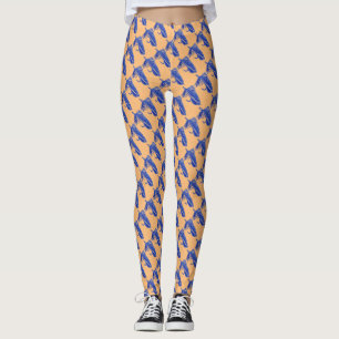 Blauwe Matuka-wimpelvisserij, vliegende kunst Leggings