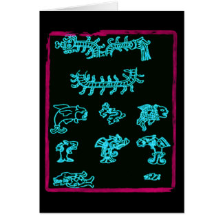 Blauwe Mayaanse dieren