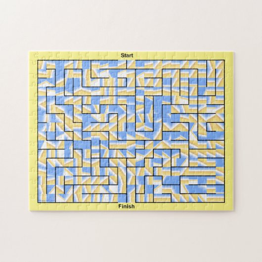 Blauwe Maze Legpuzzel (Horizontaal)