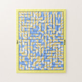 Blauwe Maze Legpuzzel (Verticaal)