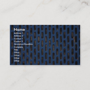 Blauwe mazen visitekaartje