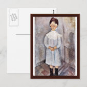 Blauwe meisjes van Modigliani Amedeo Briefkaart (Voorkant / Achterkant)