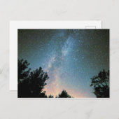 blauwe melkweg  briefkaart (Voorkant / Achterkant)