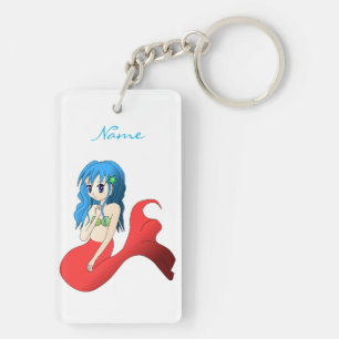 Blauwe mermaid Thunder_Cove Sleutelhanger