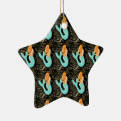 blauwe mermaïde ornament (Rechts)