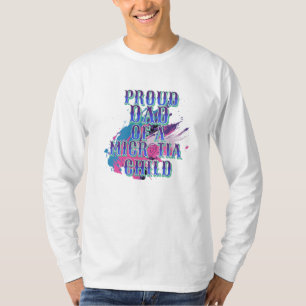 Blauwe Microtia Moeder en Dag T-shirt
