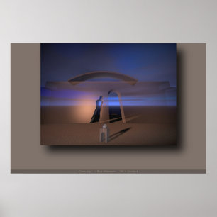 Blauwe middag... poster