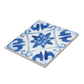 Blauwe Middellandse Zee Tegeltje (Zijkant)