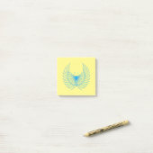 blauwe milt post-it® notes (Op bureau)
