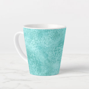 Blauwe mint Zee groene textuur Latte Mok