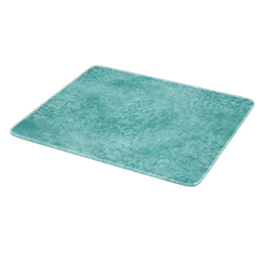 Blauwe mint Zee groene textuur Snijplank (Hoek)