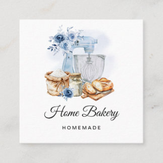 Blauwe Mixer Sourdough Brood Bakkerij Vierkante Visitekaartje