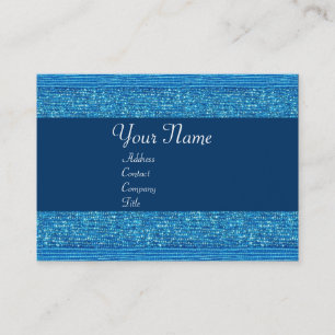 BLAUWE MODE BEADS VISITEKAARTJE