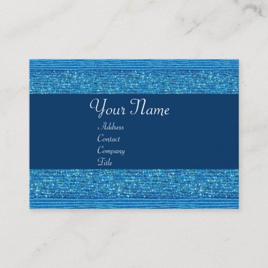 BLAUWE MODE BEADS VISITEKAARTJE (Voorkant)