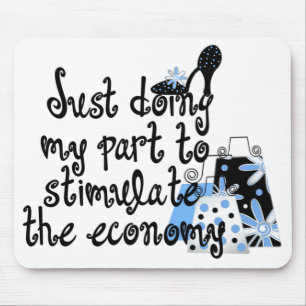 Blauwe Mode Mousepad Muismat