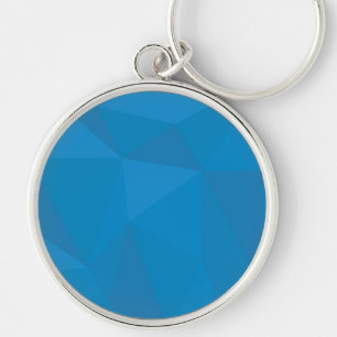 Blauwe, moderne, koele, trendy, futuristische drie sleutelhanger