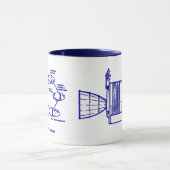 Blauwe Mok "APOLLO CM/MISSIEPLAN" (Midden)