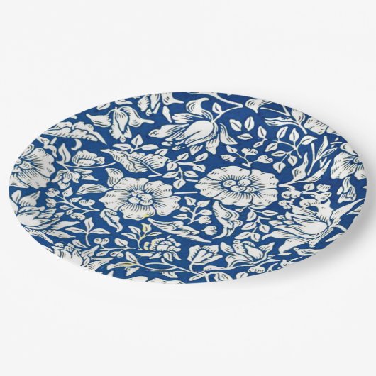 Blauwe Mok van de Mallow Papieren Bordje (Gekanteld)