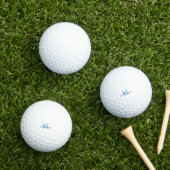 Blauwe Monogram Mason Golfballen (Insitu Gras)
