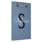 Blauwe monogram naam klembord (Rechts)