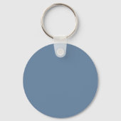 Blauwe Monogram Naam Sleutelhanger (Achterkant)