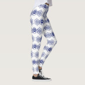 Blauwe monsterkrab ontwerp leggings (Rechts)